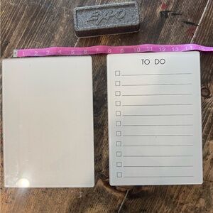 Re•use,Re•duce, Re•cycle ♻️White Dry Erase To-Do Lost/ blank Boards with eraser!